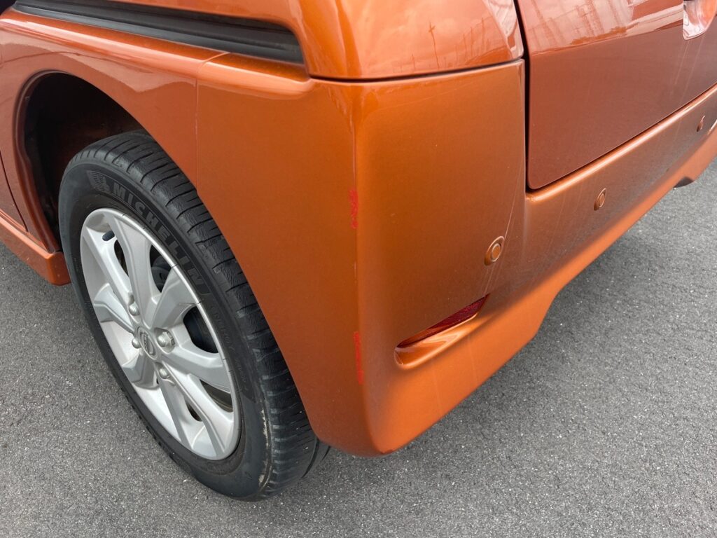 日産デイスルークスのリアバンパー再施工の修理事例
