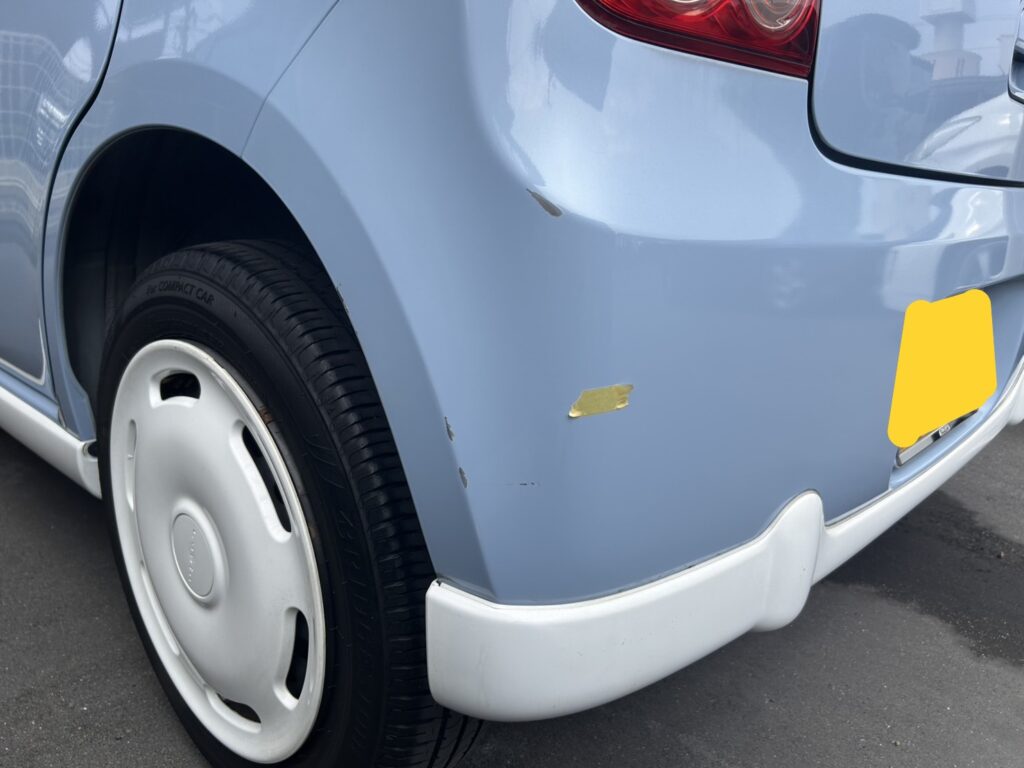 スズキラパンリアバンパー擦り傷修理の事例